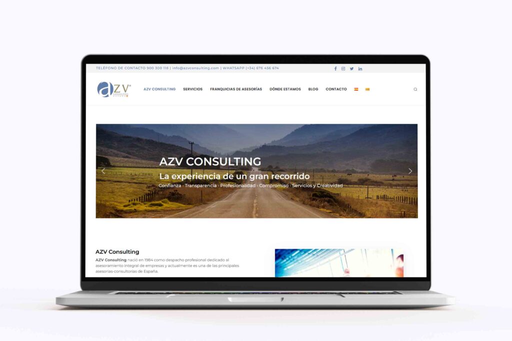 Portfolio Web AZV Consulting